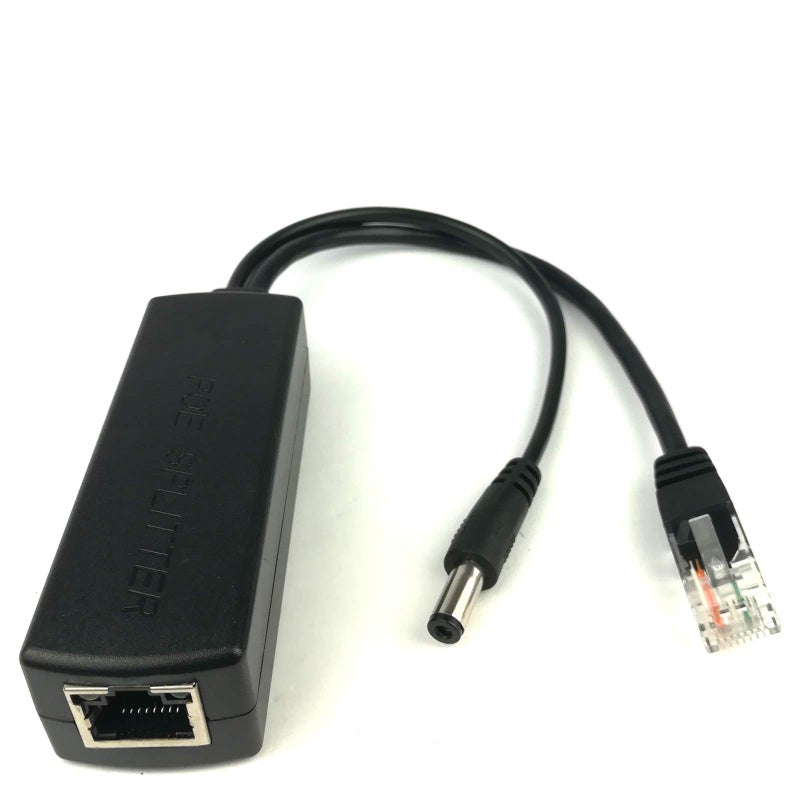 DSLRKIT DC 5V 2.4A Active PoE Splitter Power Over Ethernet 802.3af 5.5x2.1mm - Image 1